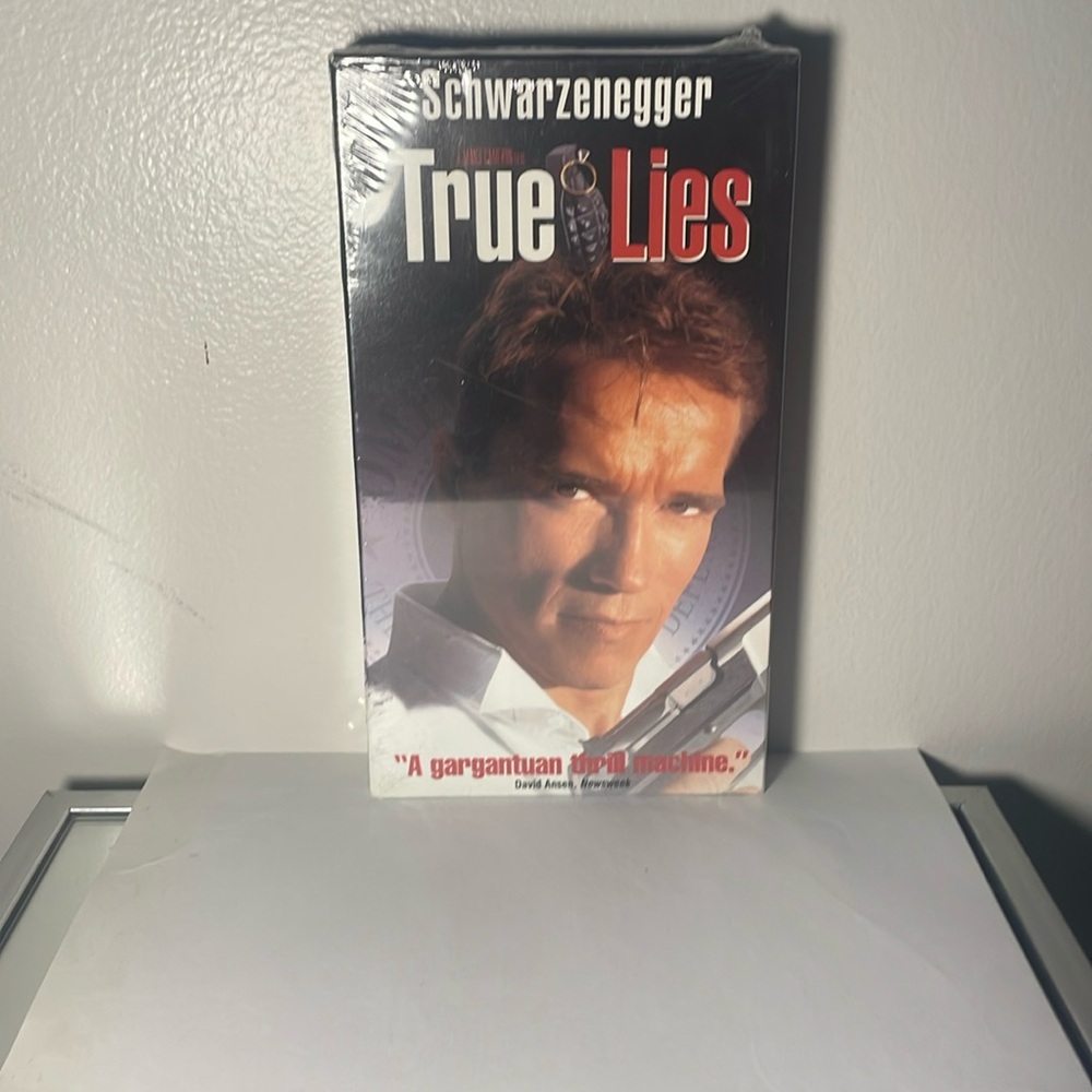 SEALED true lies vhs tape